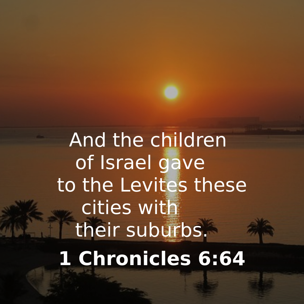1 Chronicles 6:64 - Bibleverses.net