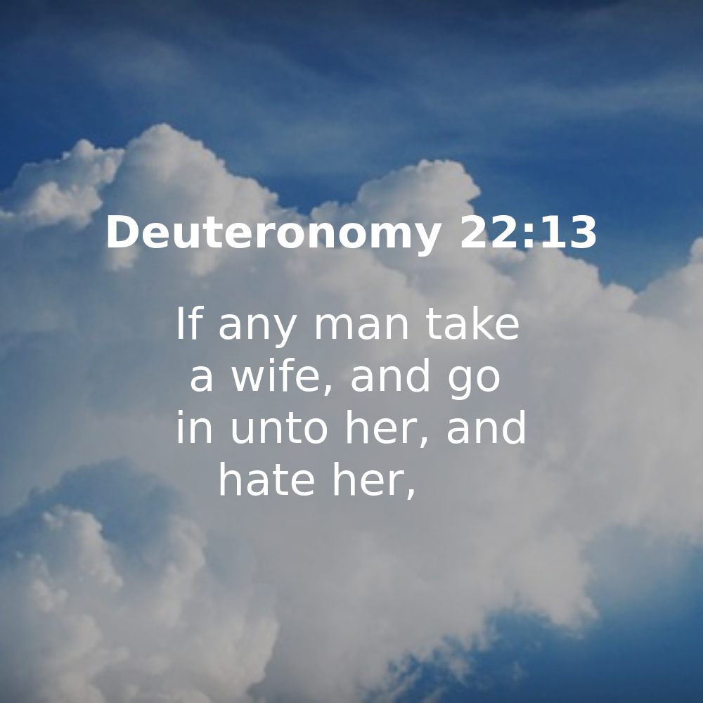 Deuteronomy 22:13 - Bibleverses.net