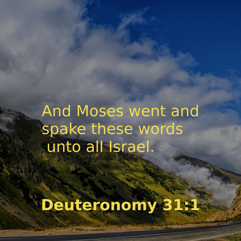 Deuteronomy 31:1 - Bibleverses.net