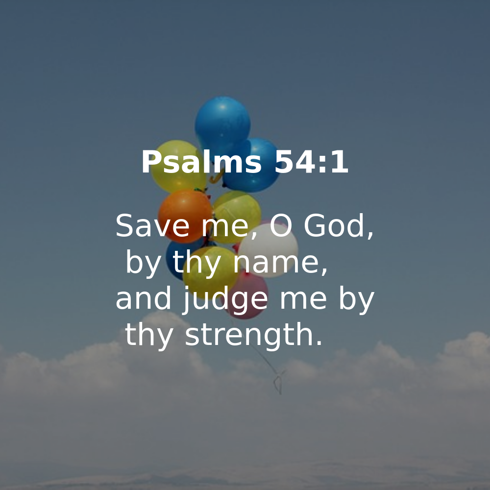 Psalms 54:1 - Bibleverses.net