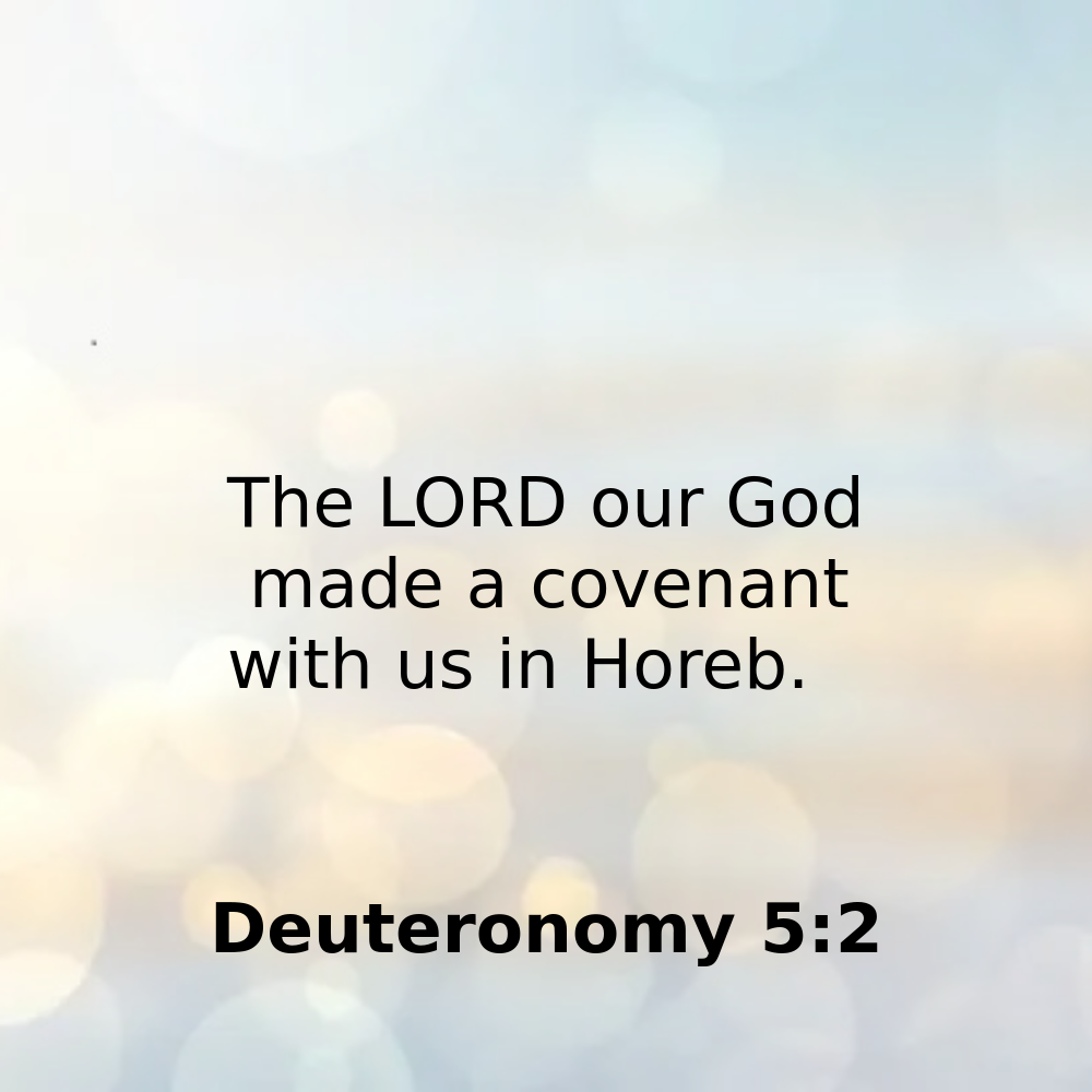 Deuteronomy 5:2 - Bibleverses.net