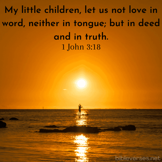 1 John 3:18 - Bibleverses.net