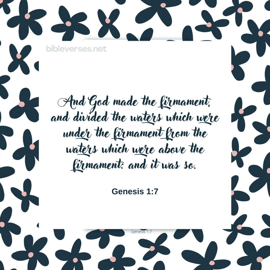 Genesis 1:7 - Bibleverses.net