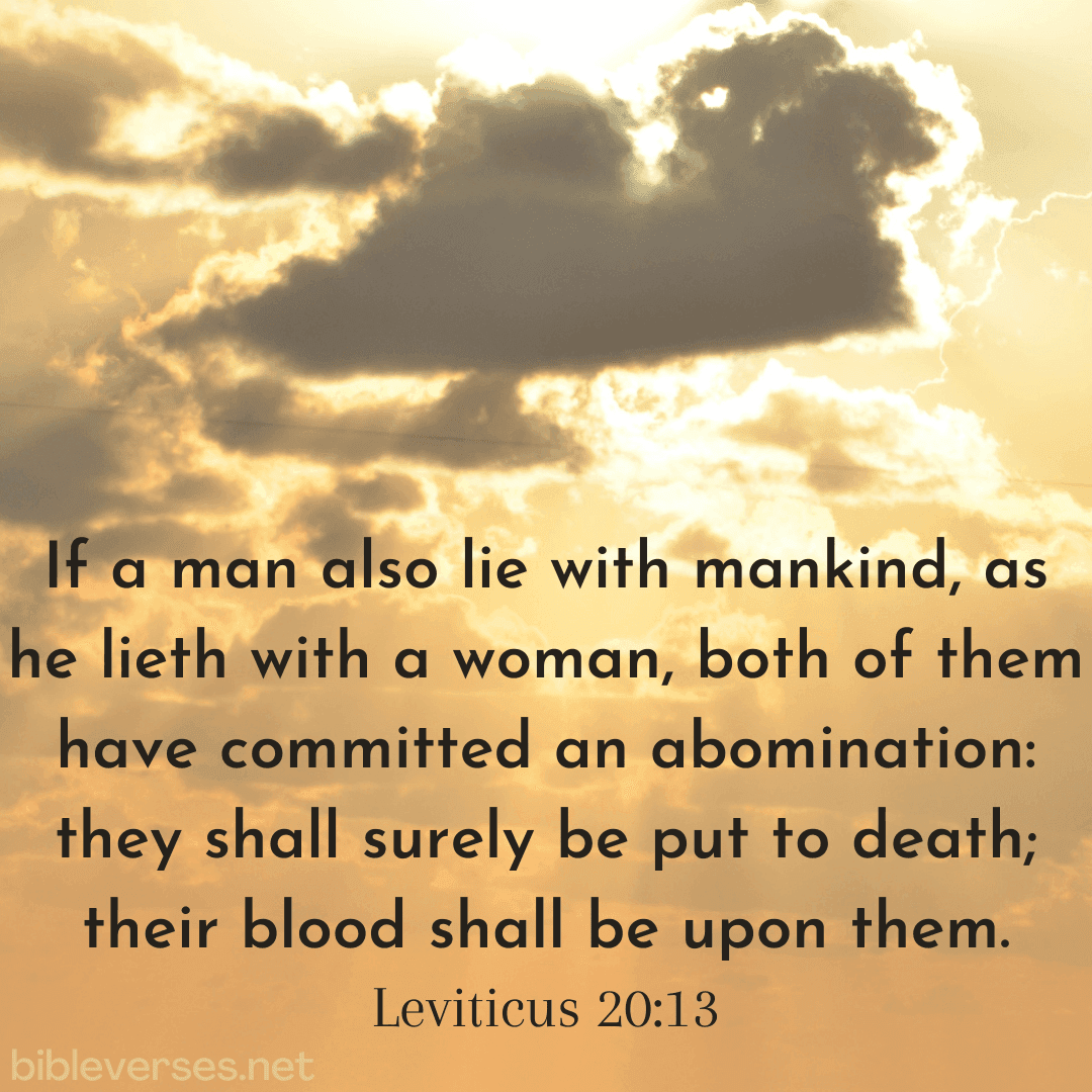 Leviticus 20:13 - Bibleverses.net