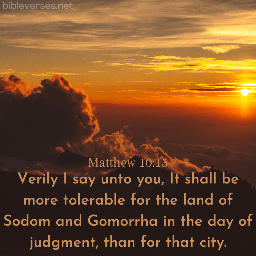 Matthew 10:15 - Bibleverses.net