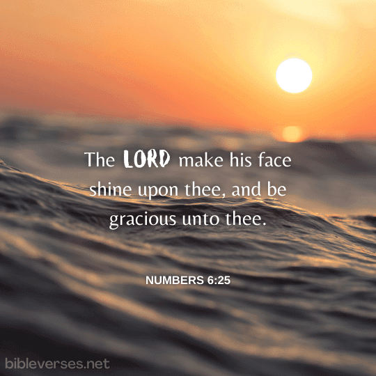 Numbers 6:25 - Bibleverses.net