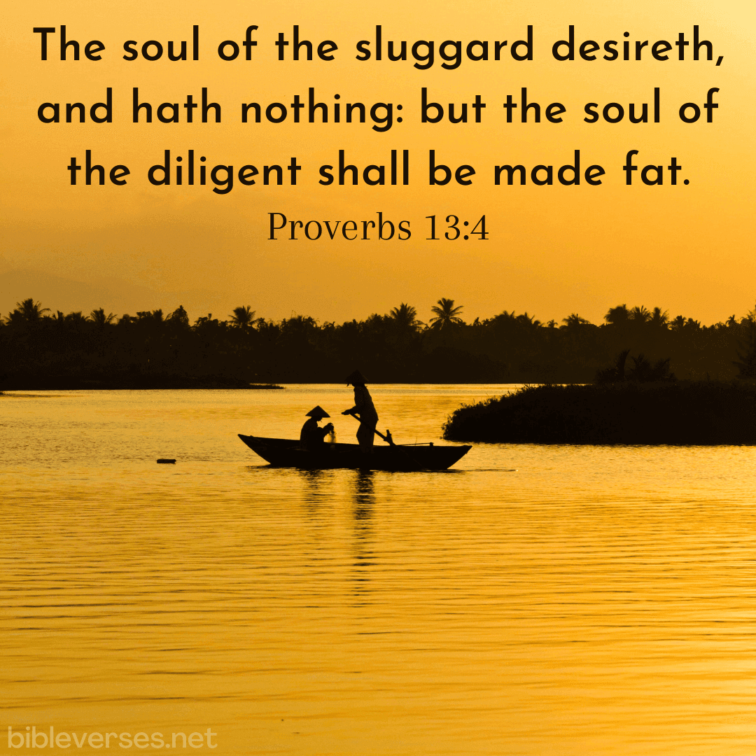 Proverbs 13:4 - Bibleverses.net