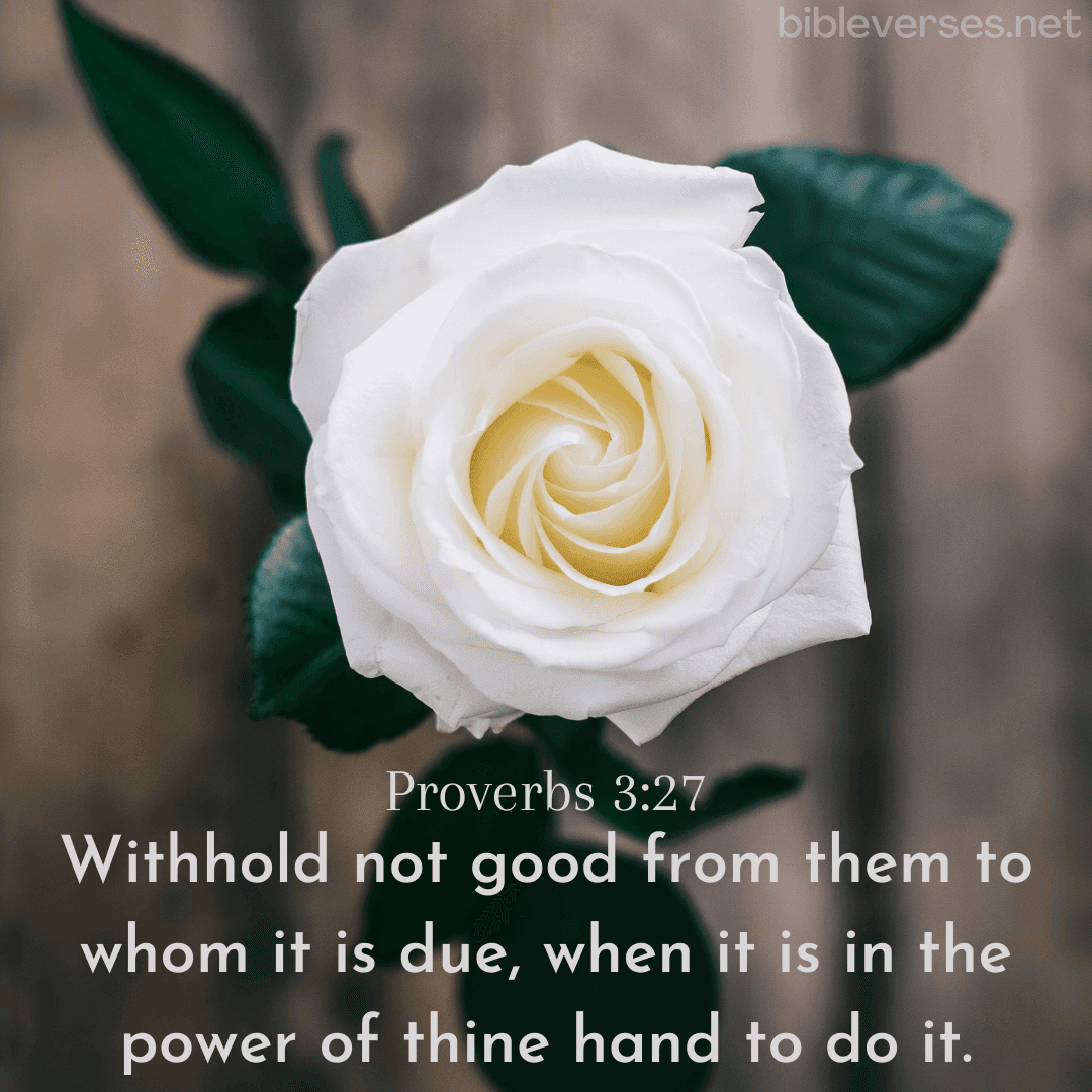 Proverbs 3:27 - Bibleverses.net