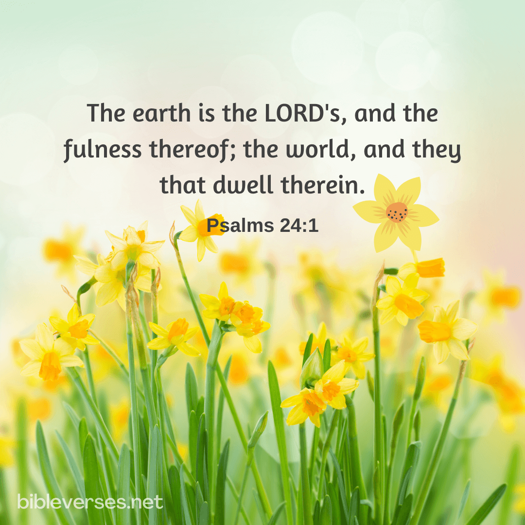 Psalms 24:1 - Bibleverses.net