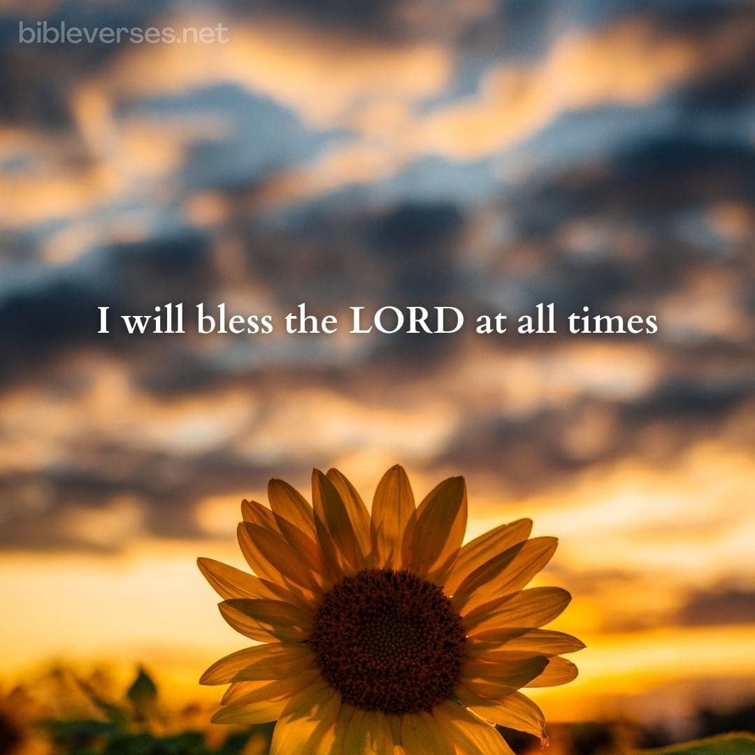 Psalms 34:1 - Bibleverses.net