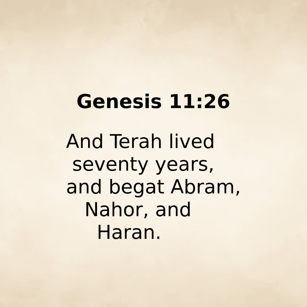 Genesis 11:26 - Bibleverses.net