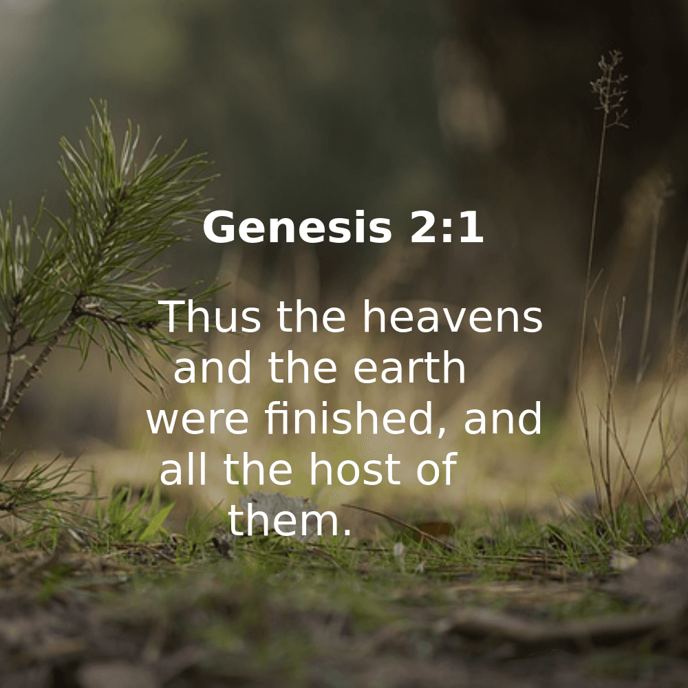 Genesis 2:1 - Bibleverses.net