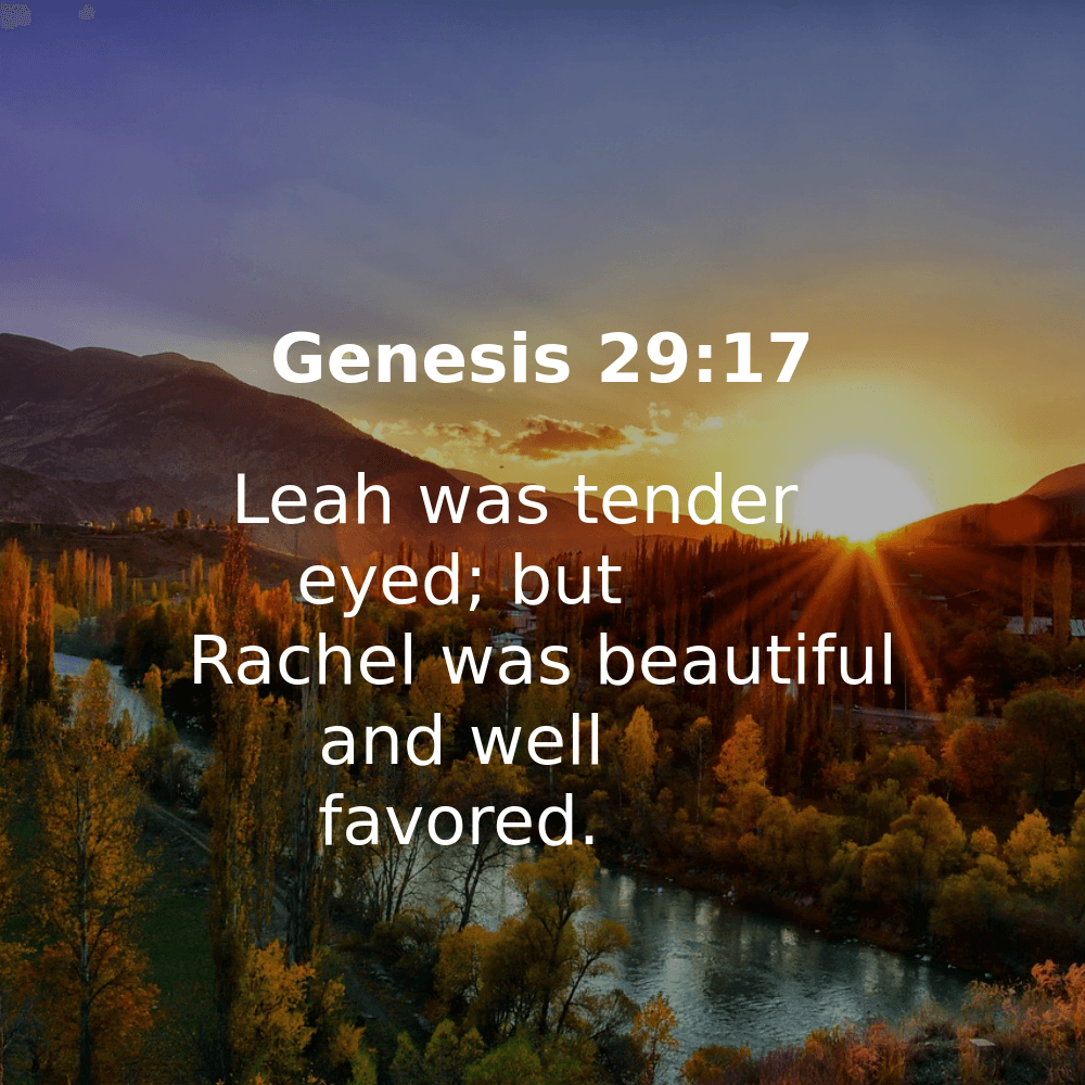 Genesis 29:17 - Bibleverses.net