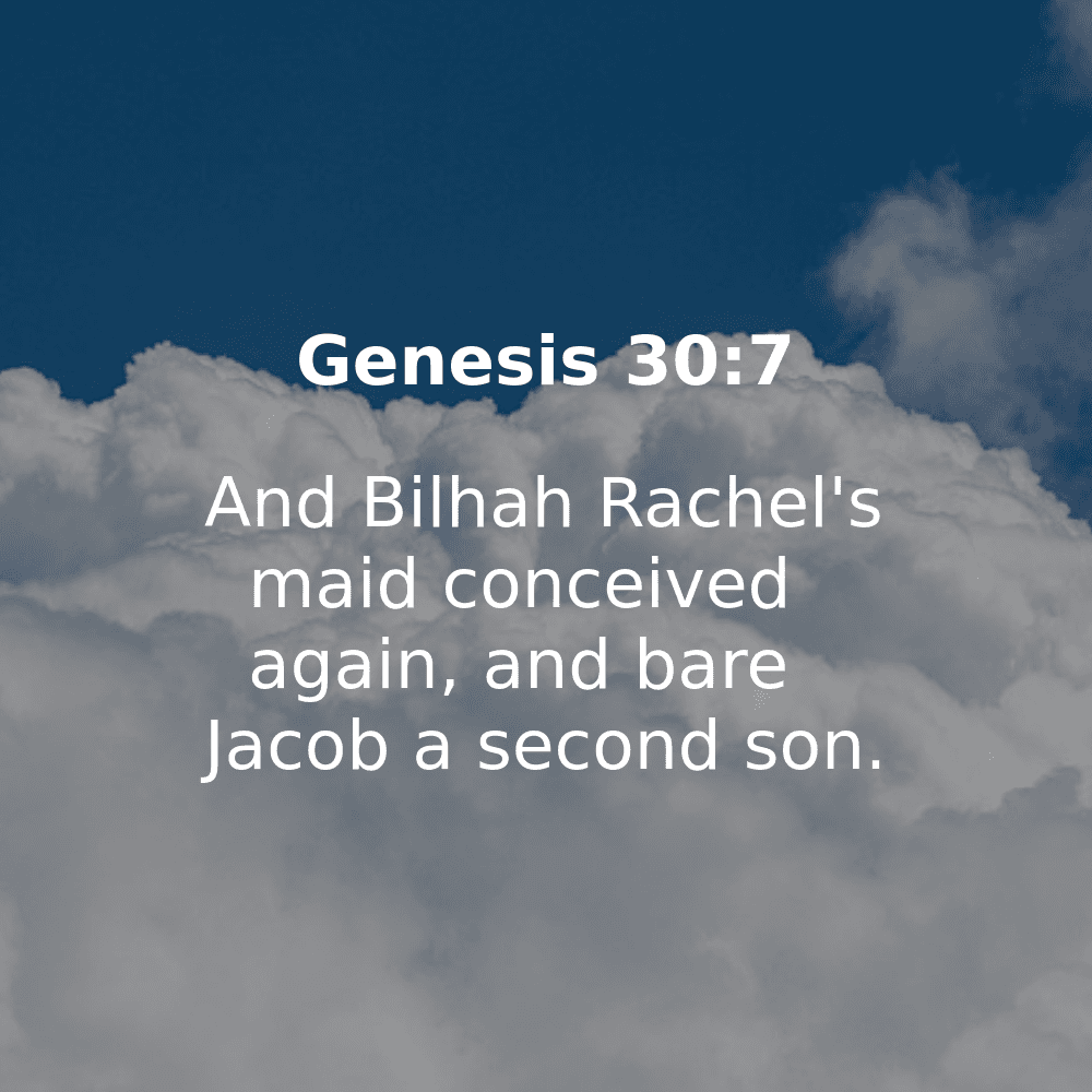 Genesis 30:7 - Bibleverses.net