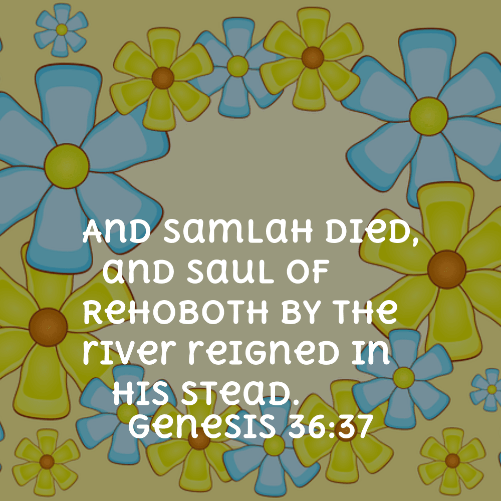 Genesis 36:37 - Bibleverses.net