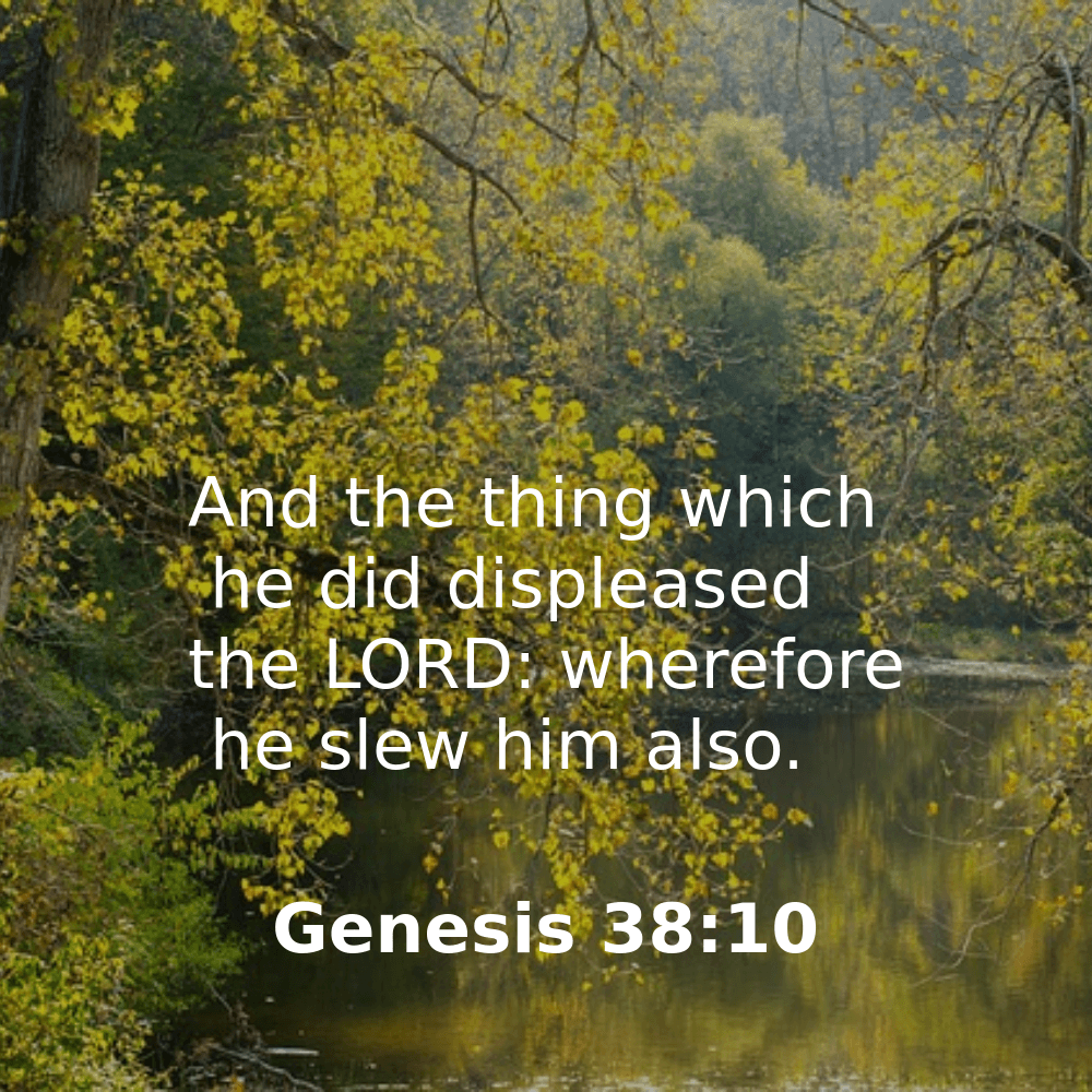 Genesis 38:10 - Bibleverses.net