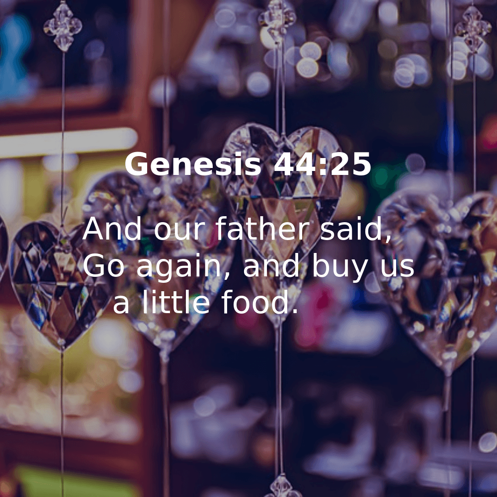 Genesis 44:25 - Bibleverses.net