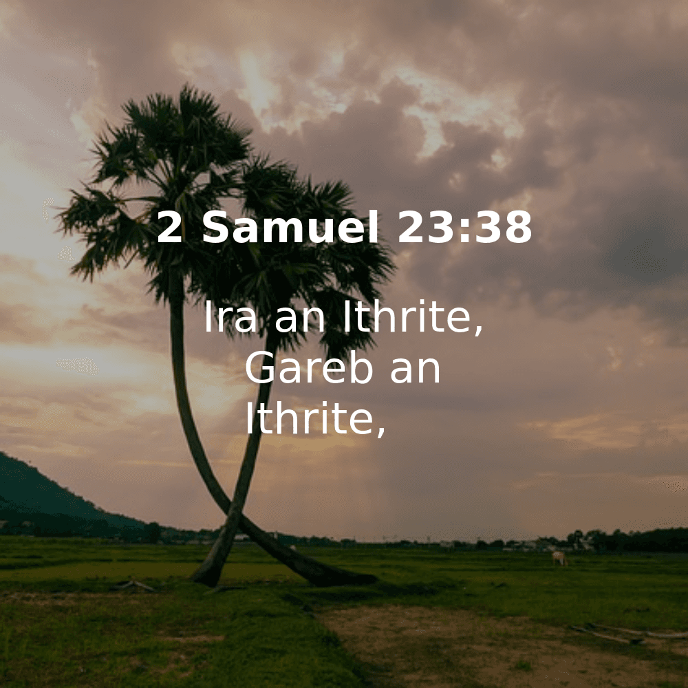 2 Samuel 23:38 - Bibleverses.net