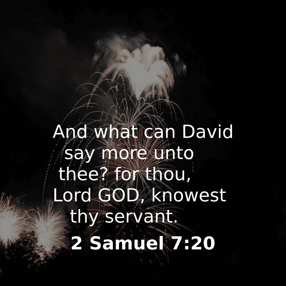 2 Samuel 7:20 - Bibleverses.net