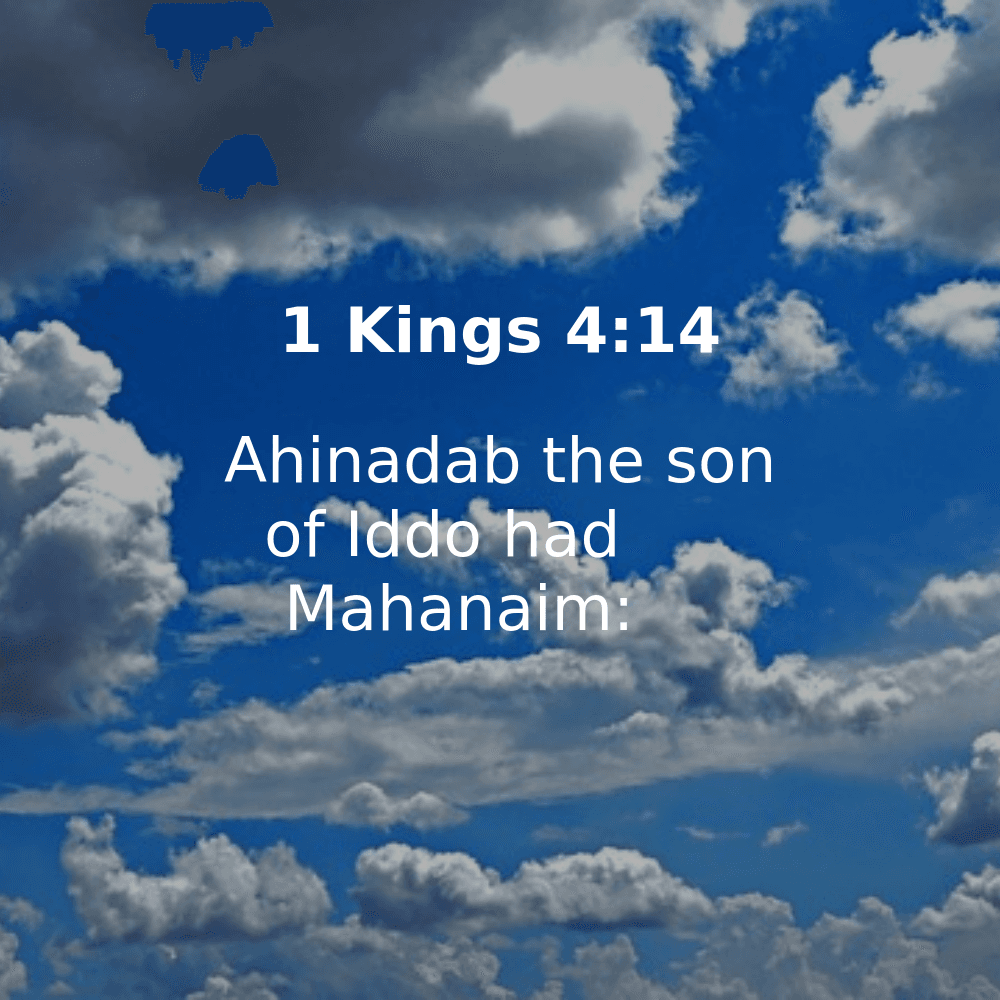 1 Kings 4:14 - Bibleverses.net