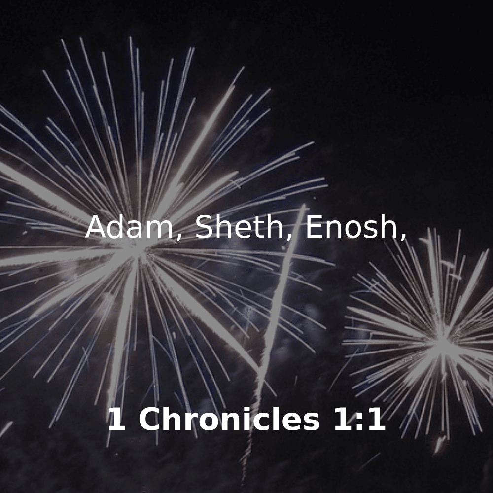 1 Chronicles 1:1 - Bibleverses.net