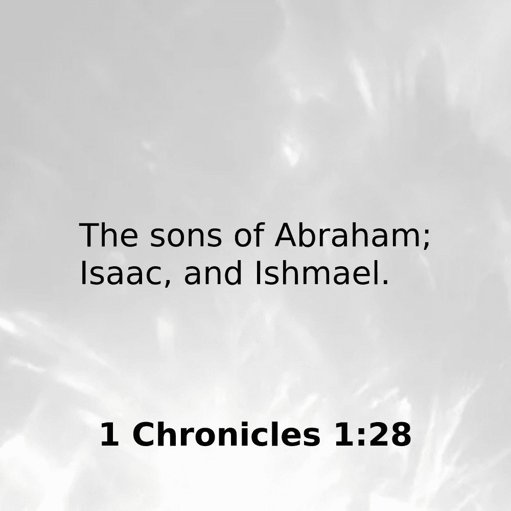 1 Chronicles 1:28 - Bibleverses.net