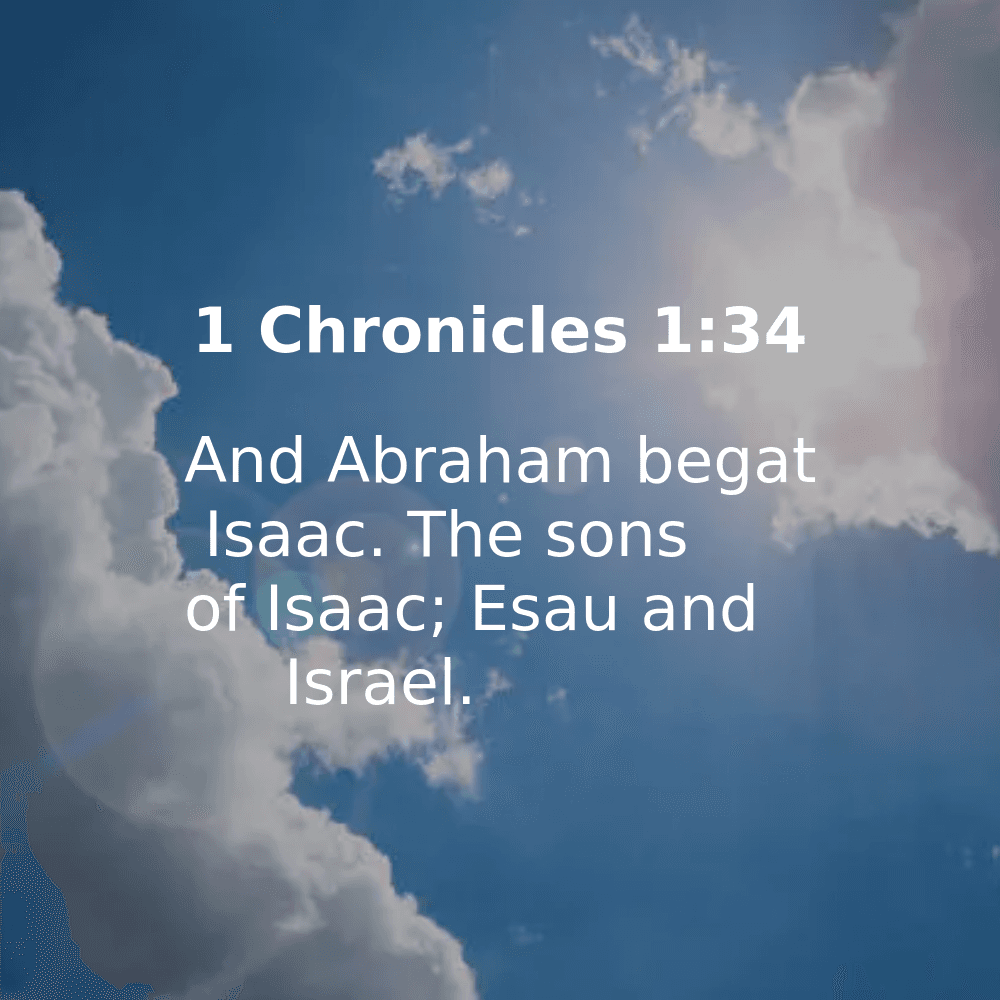 1 Chronicles 1:34 - Bibleverses.net