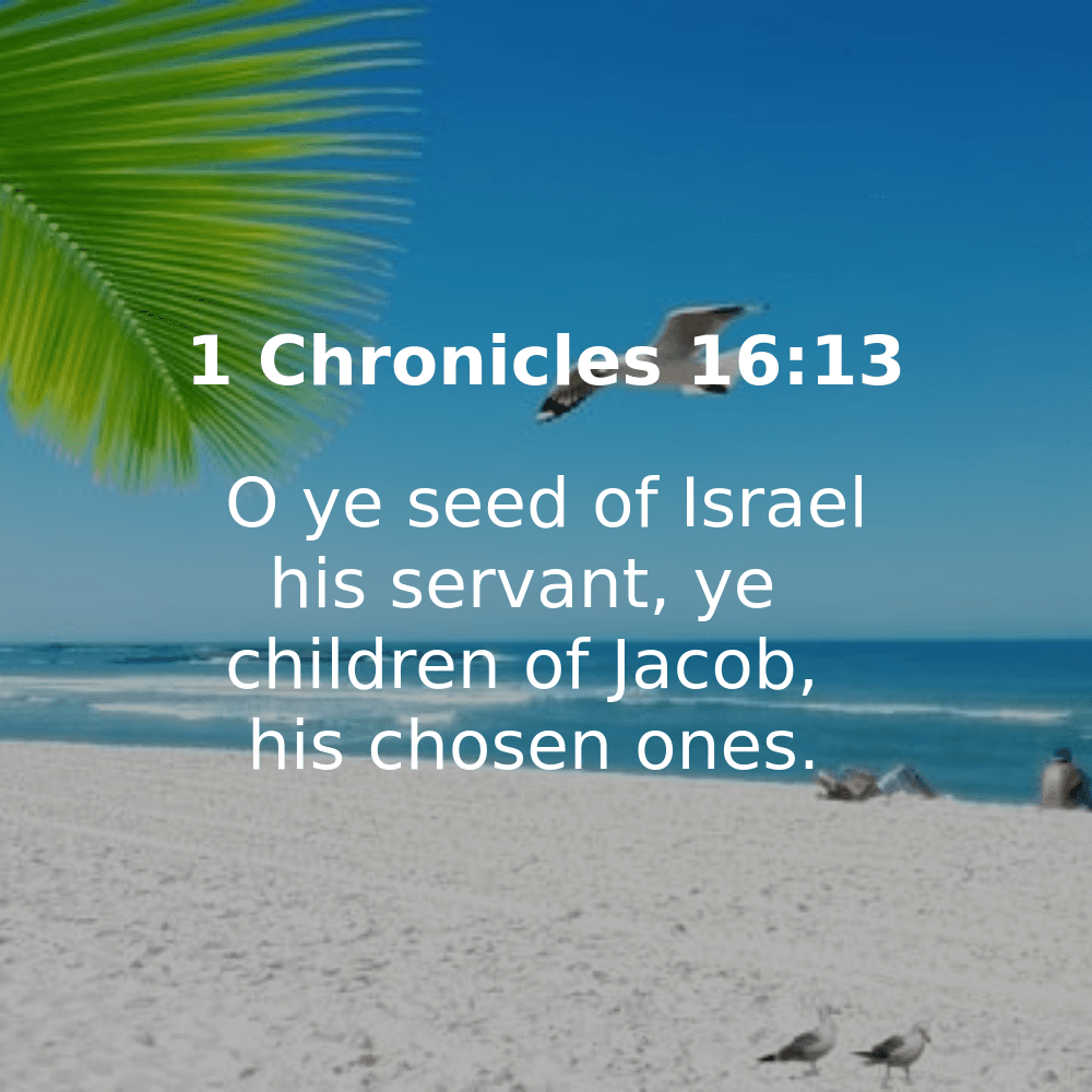 1 Chronicles 16:13 - Bibleverses.net