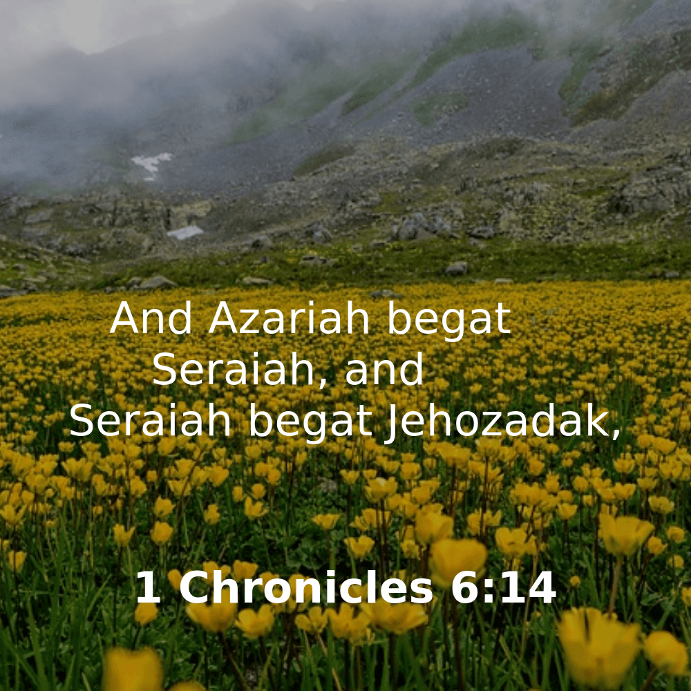 1 Chronicles 6:14 - Bibleverses.net