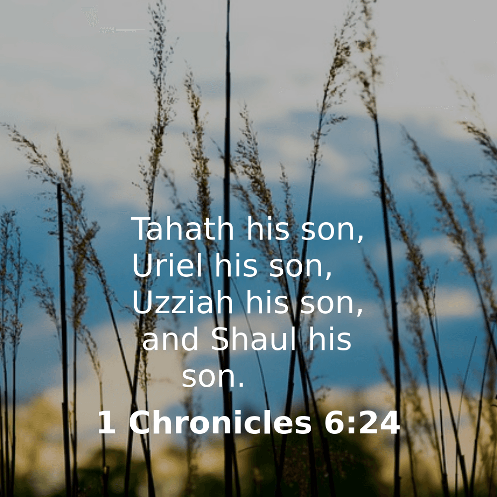 1 Chronicles 6:24 - Bibleverses.net