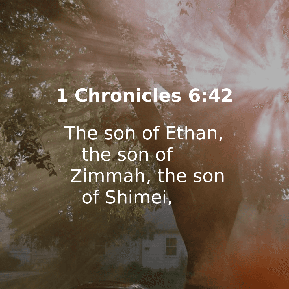 1 Chronicles 6:42 - Bibleverses.net
