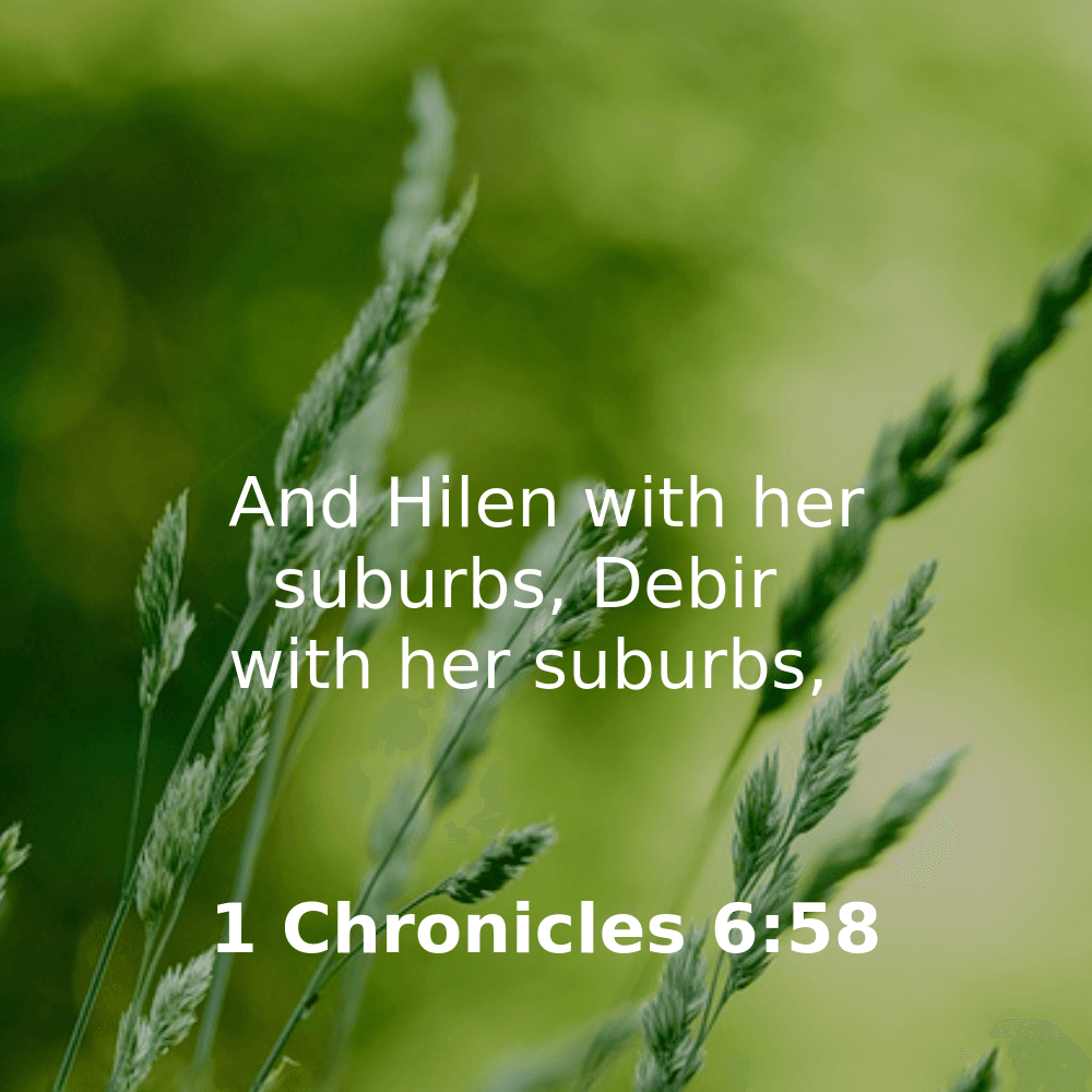 1 Chronicles 6:58 - Bibleverses.net