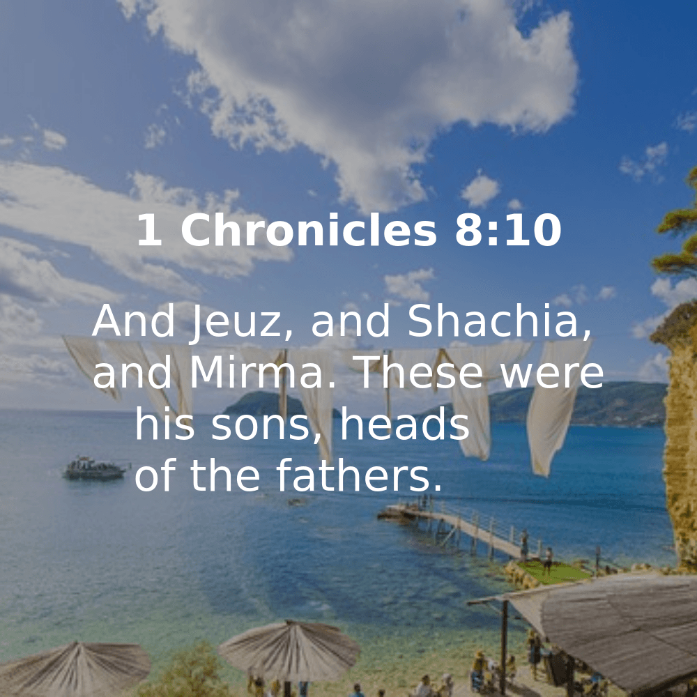 1 Chronicles 8:10 - Bibleverses.net