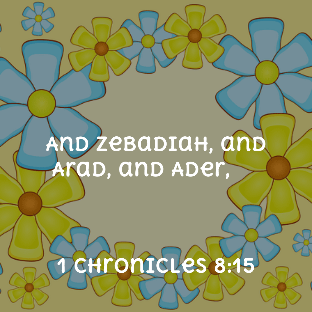 1 Chronicles 8:15 - Bibleverses.net