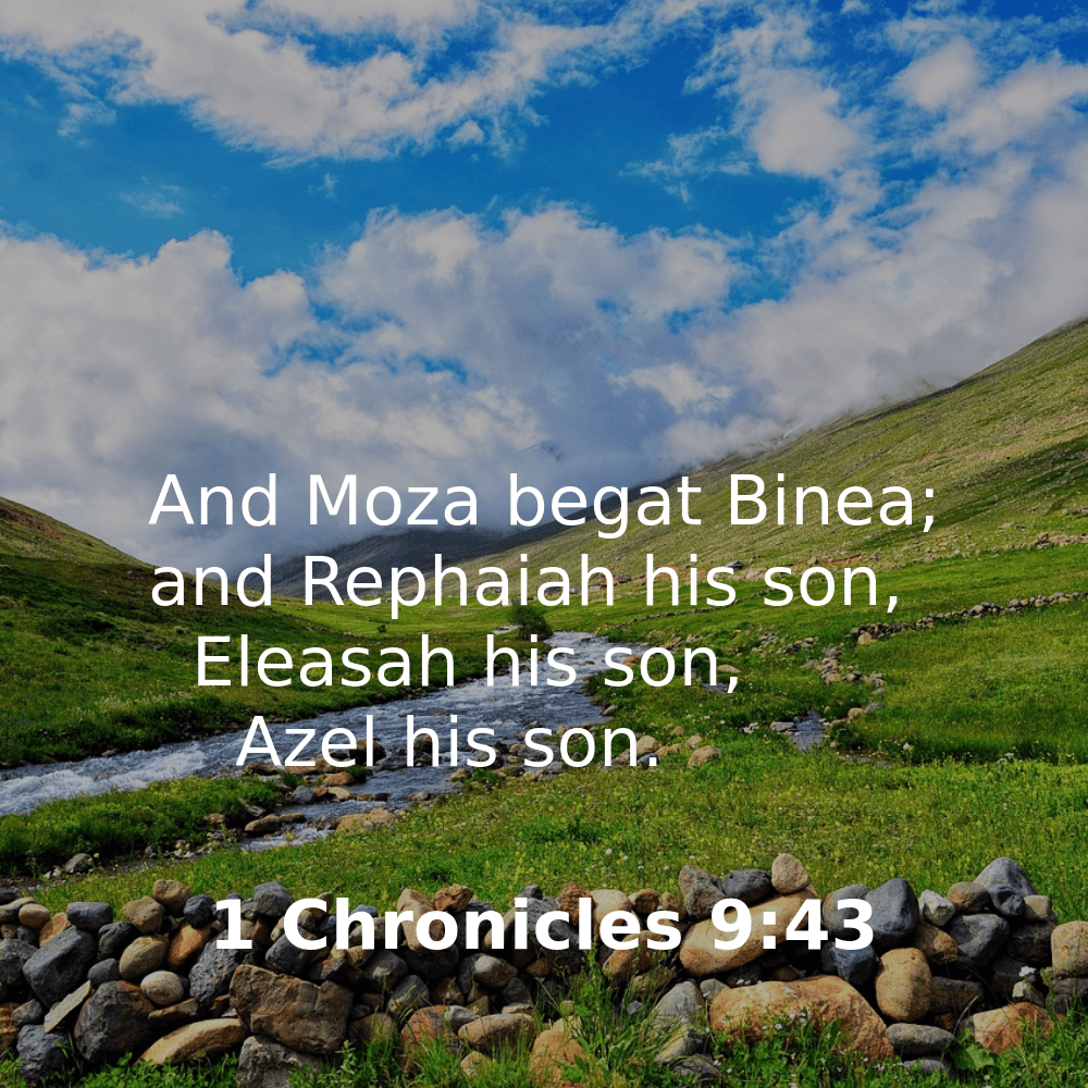 1 Chronicles 9:43 - Bibleverses.net