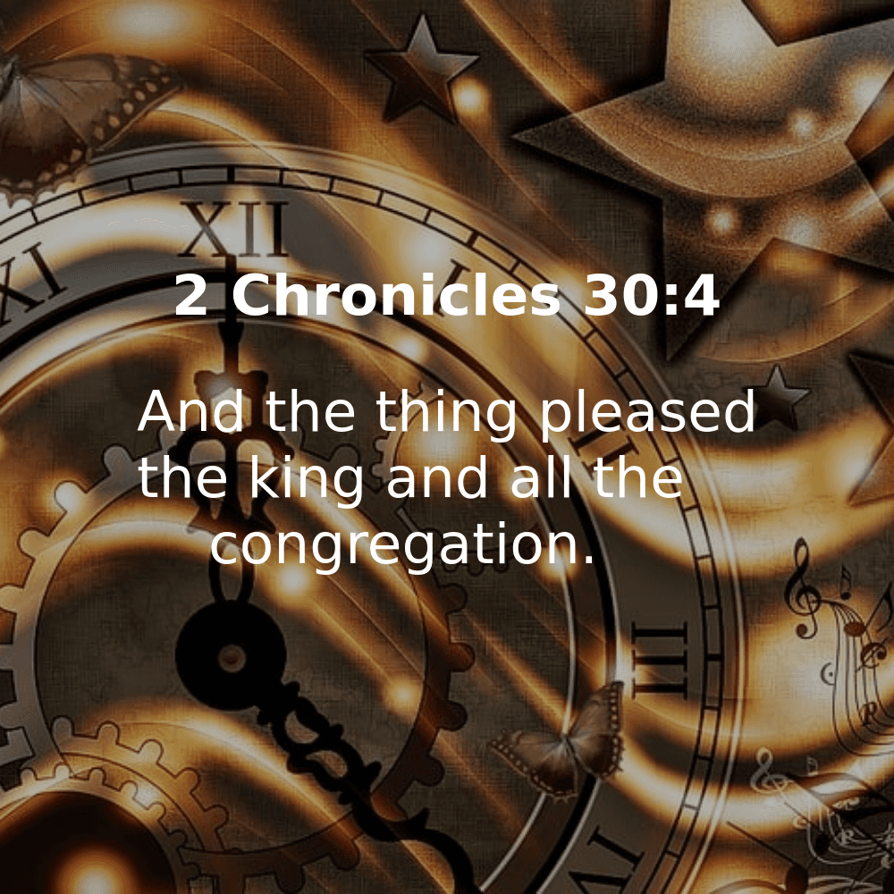 2 Chronicles 30:4 - Bibleverses.net