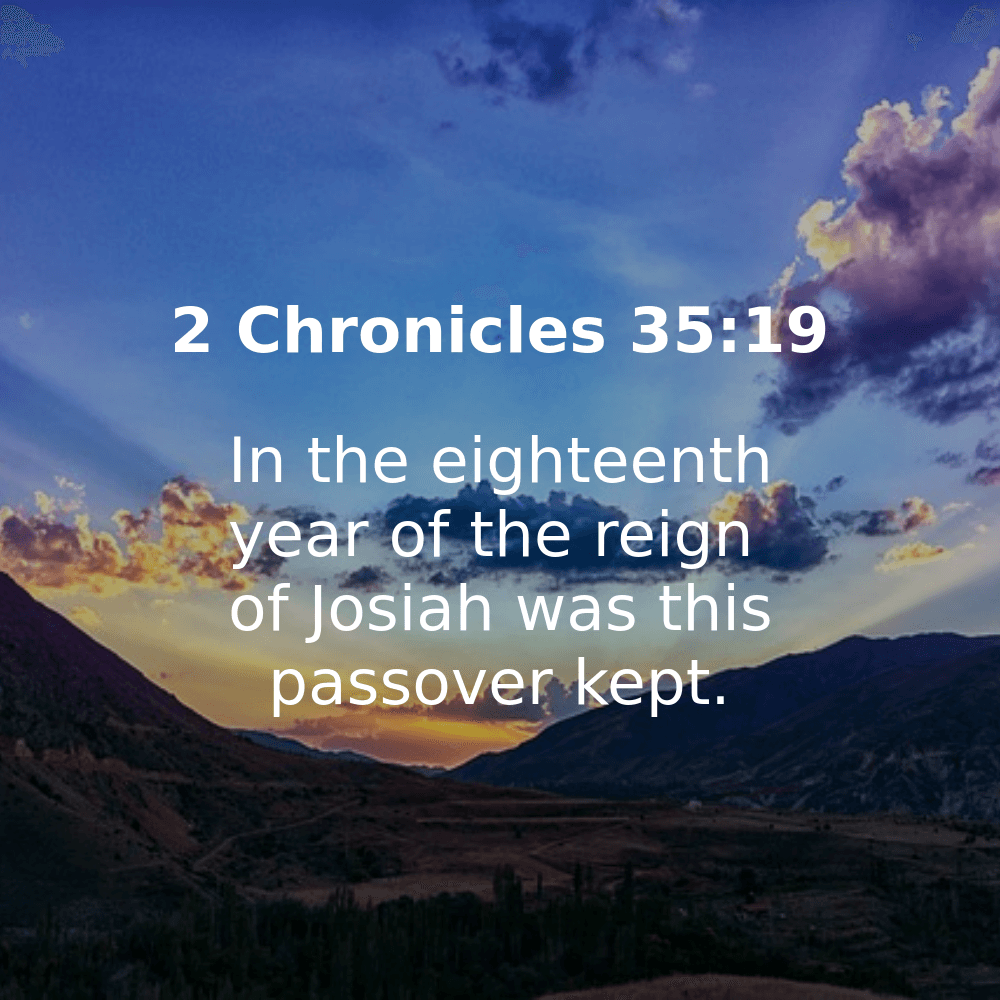 2 Chronicles 35:19 - Bibleverses.net