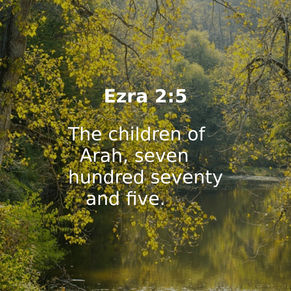 Ezra 2:5 - Bibleverses.net