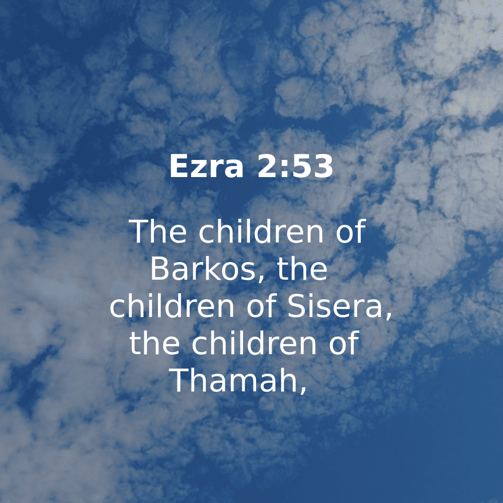 Ezra 2:53 - Bibleverses.net