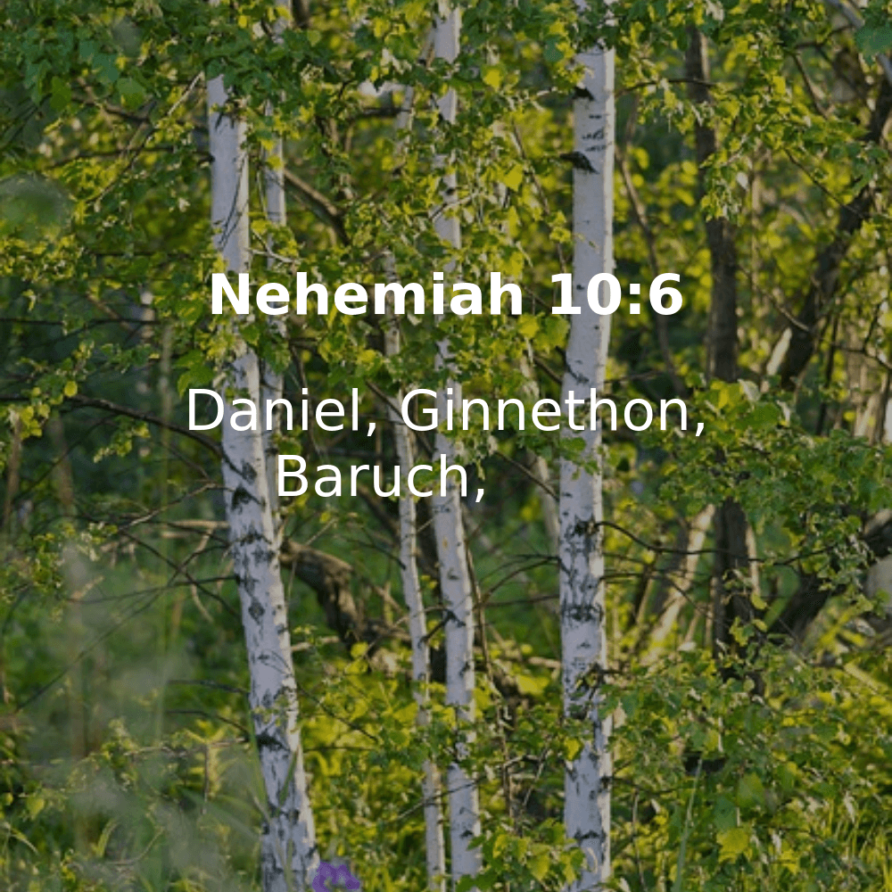 Nehemiah 10:6 - Bibleverses.net