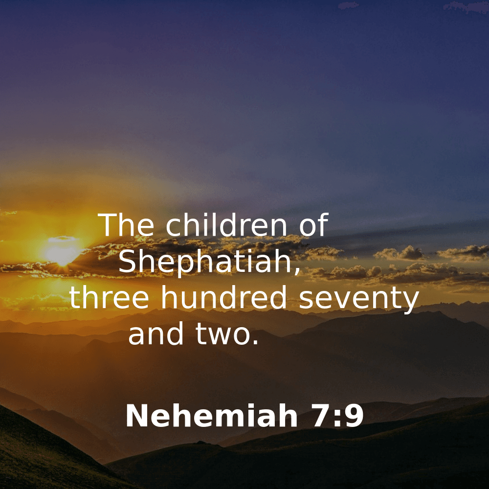 Nehemiah 7:9 - Bibleverses.net