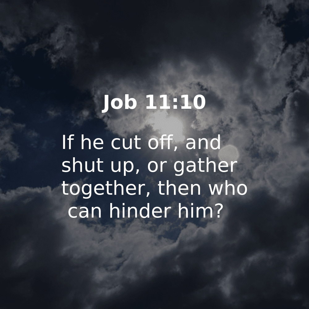 Job 11:10 - Bibleverses.net