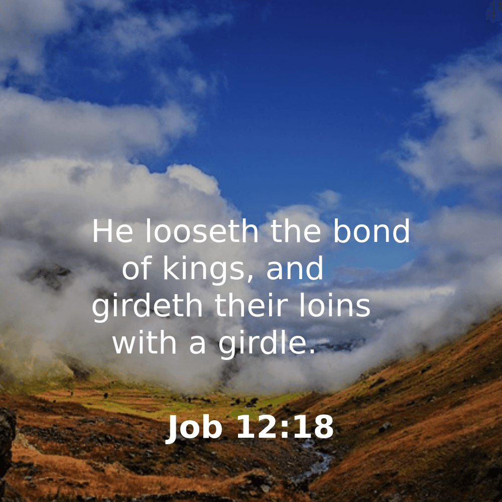 Job 12:18 - Bibleverses.net