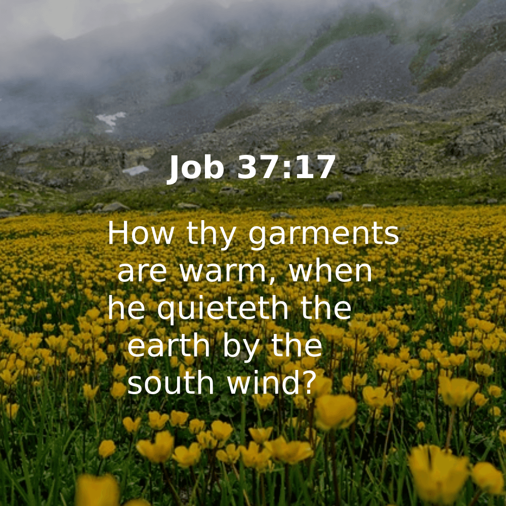 Job 37:17 - Bibleverses.net