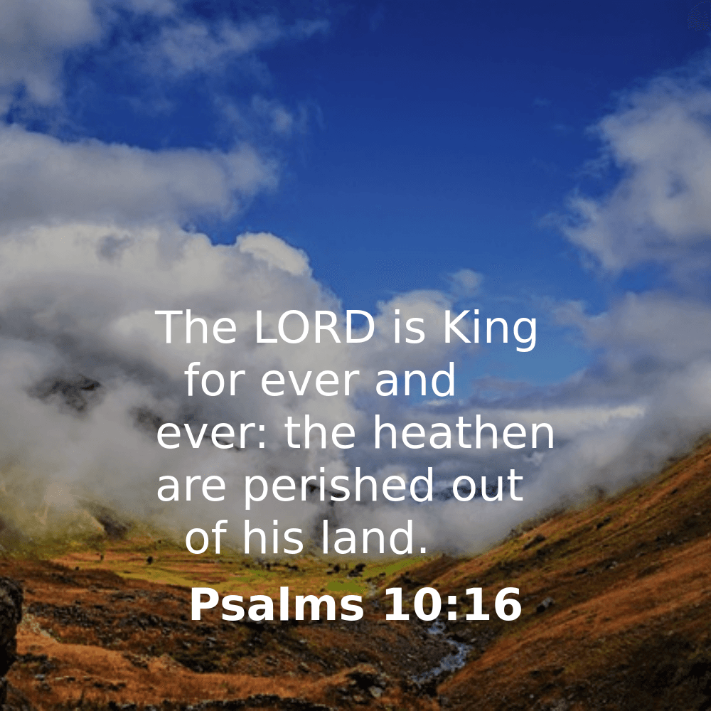 Psalms 10:16 - Bibleverses.net