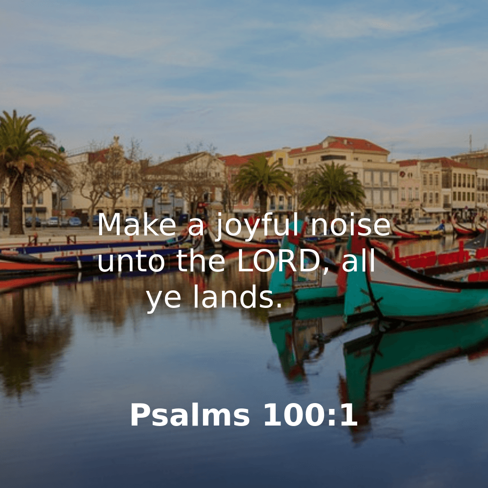 Psalms 100:1 - Bibleverses.net