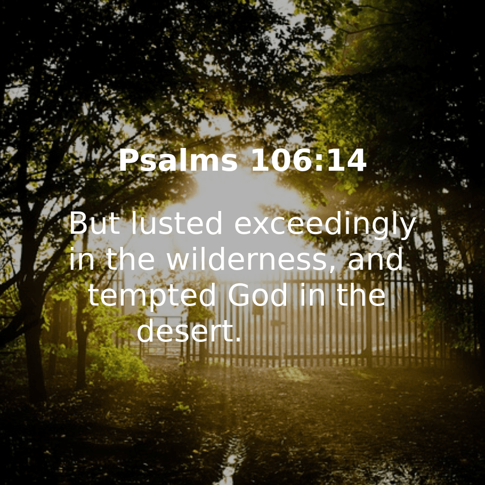 Psalms 106:14 - Bibleverses.net