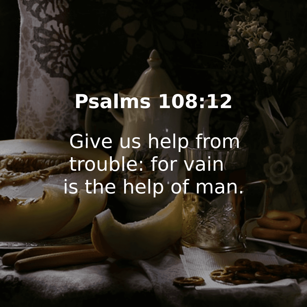 Psalms 108:12 - Bibleverses.net