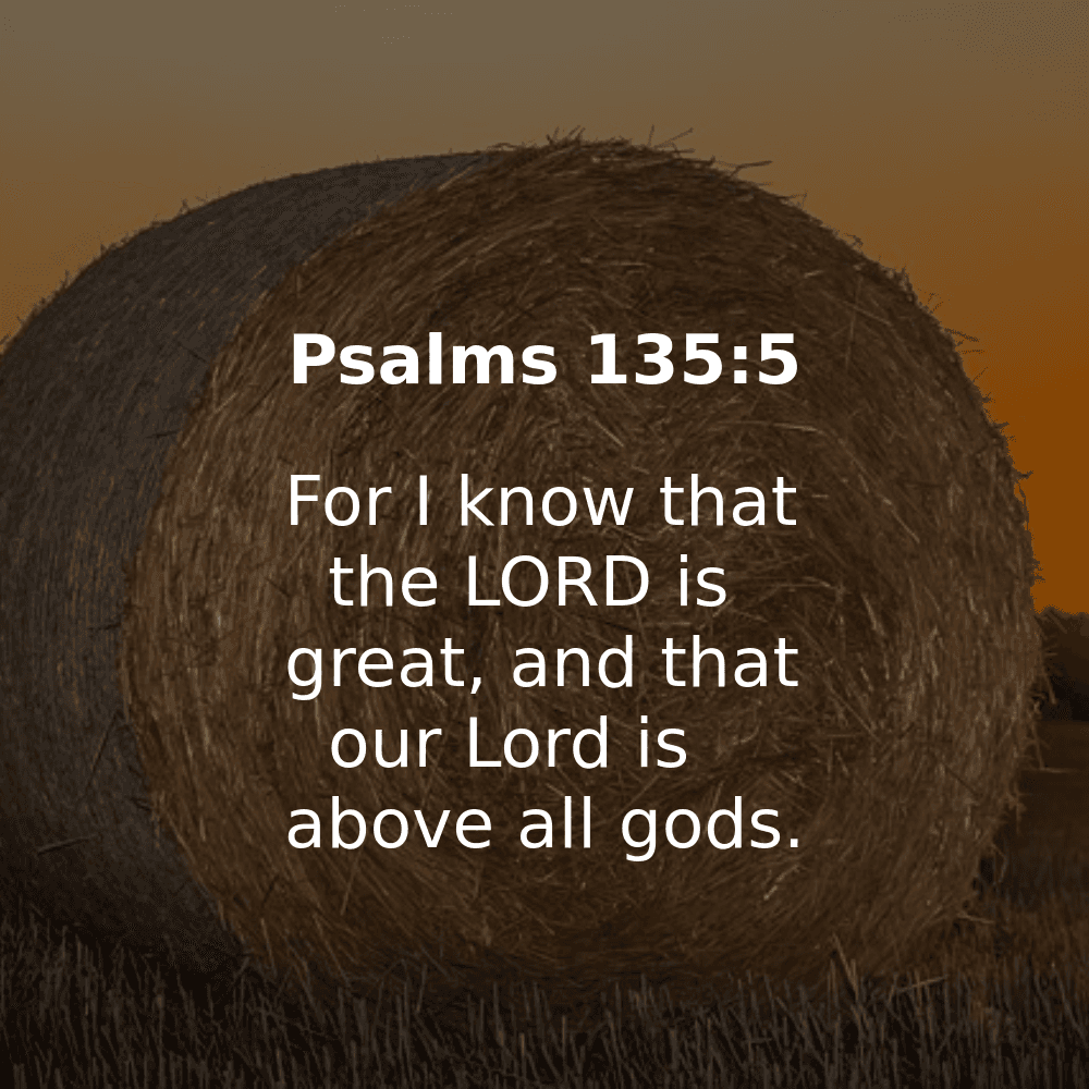 Psalms 135:5 - Bibleverses.net