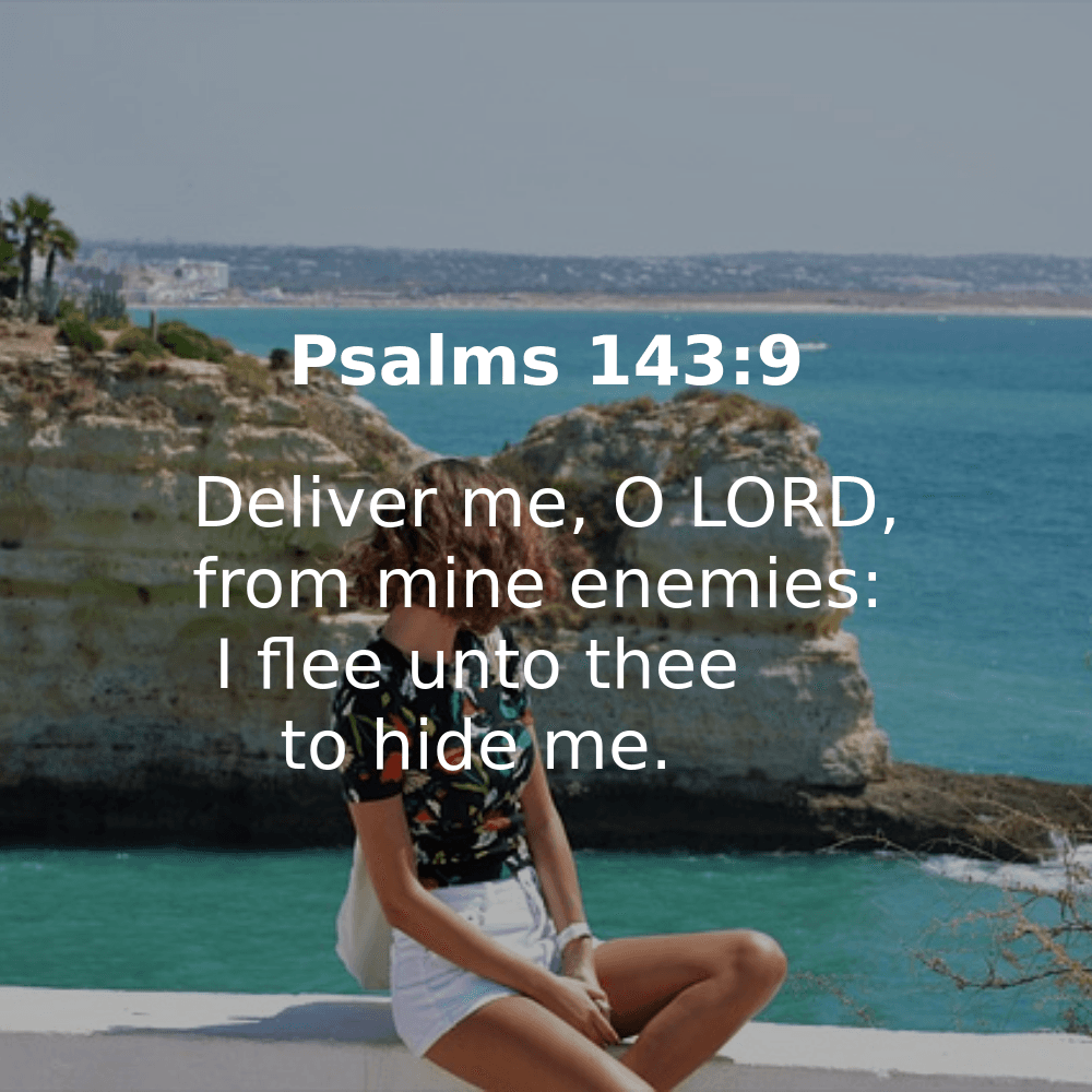 Psalms 143:9 - Bibleverses.net